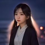 快猫算法负责人林雨桐的职业照，女性，科技感背景，气质干练